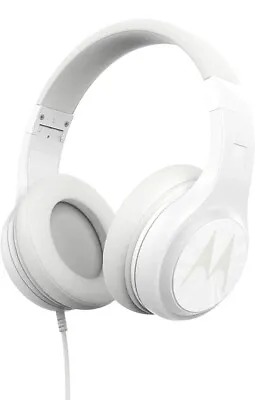 Motorola Pulse 120  Headphones Enhanced BassAlexa BuiltGoogle Asst.Siri White • $10