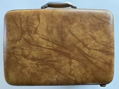 Vintage American Tourister  Briefcase / Suitcase Hard Shell Brown 19  X 13  X 7” • $35