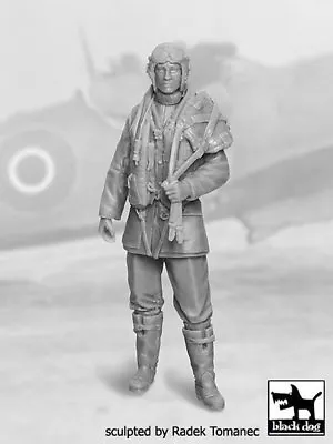 Black Dog 1/32 British RAF Fighter Pilot #1 1940-1945 WWII Standing F32028 • $25.32