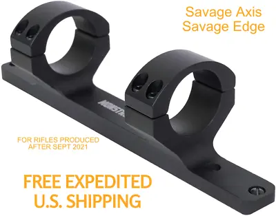 SAVAGE AXIS AXIS 2 EDGE 1in Dual Ring Scope Mount Life Warranty RECEIVER MOUNTED • $58.97