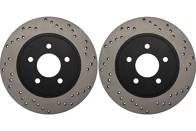 Rear PAIR Stoptech Disc Brake Rotor For 2005-2014 Ford Mustang (44291) • $348.08