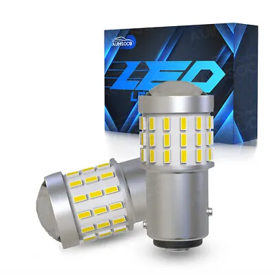 WHITE 1157 LED Front Turn Signal Light Bulbs For Honda Crosstour 2012 2014 2015 • $28.99