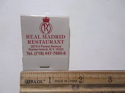 Matchbook Matches REAL MADRID RESTAURANT Staten Island NY • $10.99