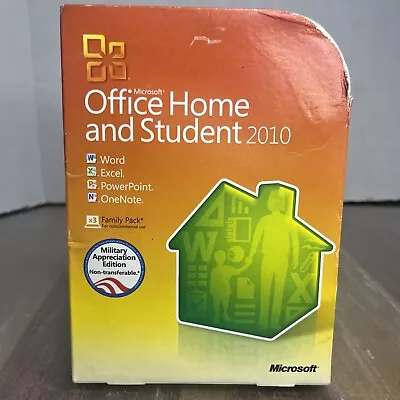 Microsoft Office Home And Student 2010 (With Key And Disc) Military • $24.99