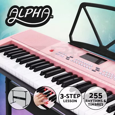 Alpha 61 Keys Electronic Piano Keyboard Digital Electric Keyboards Lighted Key • $124.95