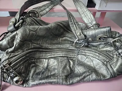 B. Makowsky Silver Purse Bag - Used Has Damage-See Pics • $20