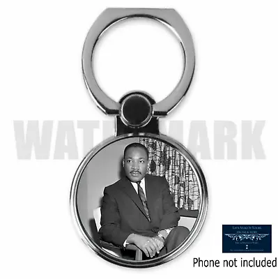 Martin Luther King Jr Custom Metal Phone Ring Holder Stand Mlk Portrait • $16.74