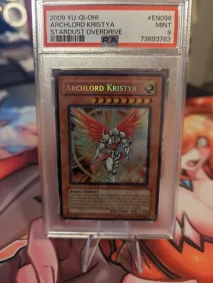 Secret Rare Archlord Krystia Stardust Overdrive SOVR-EN096 Unlimited PSA 9 • $200