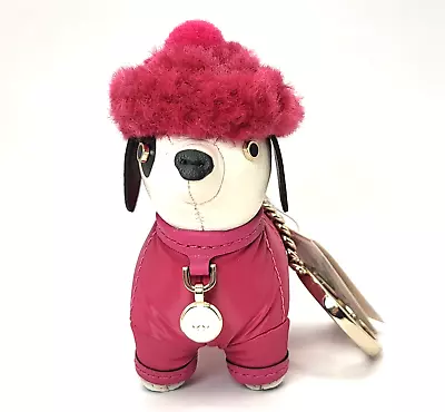 NWT Kate Spade Novelty Festive Pink Claude Dachshund Dog Key Fob Bag Charm K9252 • $45.98