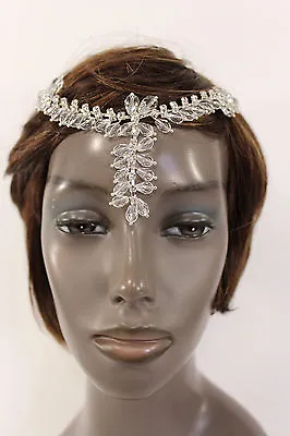 New Women Silver Head Metal Chains Big Beads Fashion Hair Pin Clips Forehead • $7.49