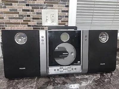 Philips Micro System MC235B Music FM/AM CD Player Wall Mountable Tested Works! • $49.99