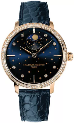 Frederique Constant Slimline Manufacture Automatic Womens Watch FC-701NSD3SD4 • $2649