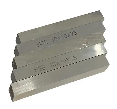 5pc 10mm Square Tool Steel 75mm Long 10 X 10 X 75mm Tool Blanks X5 Rdgtools • £12.95