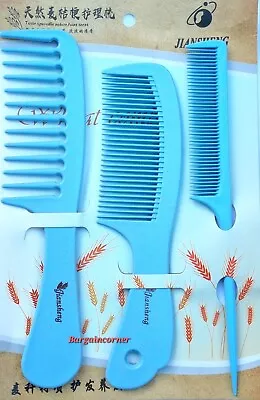 Hair Comb Set Hair Styling Combs Afro Combs Detangling Design All Type Hair's  • £2.98