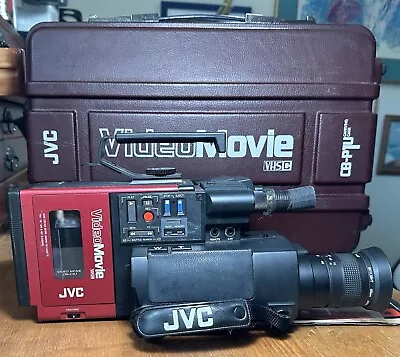 Vintage JVC GR-C1U Video Movie Camcorder W/ Case Red VHS-C Back To The Future • $299.99