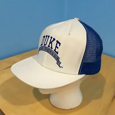 Vintage Duke Blue Devils Snapback Trucker Hat Cap VGUC DeLong USA Made • $15.99