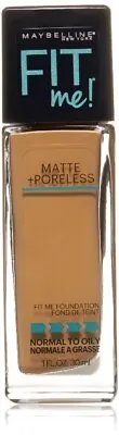 Maybelline Fit Me Foundation Matte Poreless Makeup #332 Golden Caram Normal/Oily • $5.76