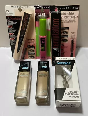 Women: Lot Of 6 - MAYBELLINE Makeup (New) Lashes Curler Concealer & Lipstick • $7