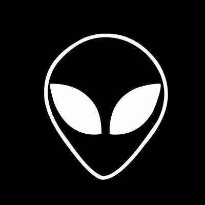 ALIEN HEAD Vinyl Decal Sticker - FREE USA SHIPPING UFO FACE SPACE • $1.99