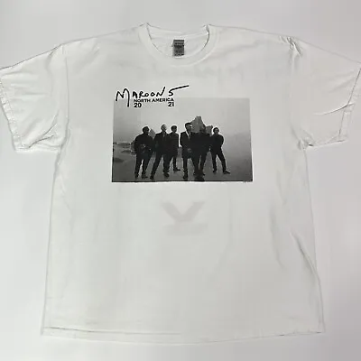 Maroon 5 North America 2021 Tour Dual Sided Concert T-Shirt Size XL • $23