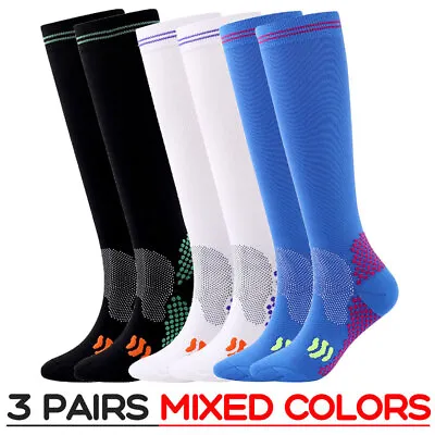 Compression Socks 20-30mmHg Support Miracle Calf Leg Sport Men Women (S~XXL) • $20.98