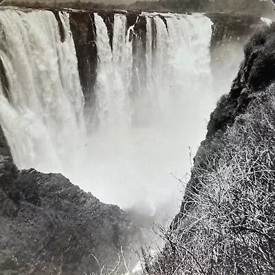 Antique 1910s Victoria Falls Zimbabwe Africa Stereoview Photo Card V2890 • $24.99