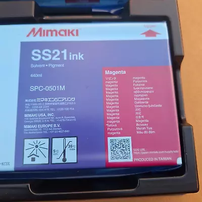 OEM Mimaki SS21 440ml Printer Ink Solvent Pigment Magenta SPC-0501M Exp 7/8/24 • $129.95