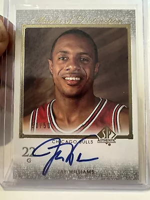 2002-03 SP Authentic JAY WILLIAMS RC Marks Of Distinction Autograph Auto 50/50 • $257.41