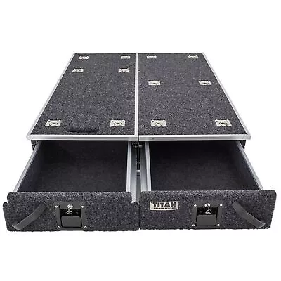 $349 • Buy Titan Car Vehicle Ute 1300mm Rear Drawers Storage Organizer Offroad 4WD SUV Car