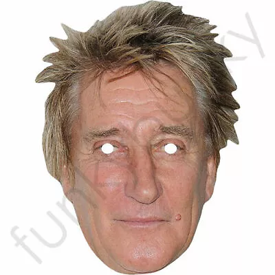 Rod Stewart Celebrity Card Face Mask - Ready To Wear - Fancy Dress • £1.49