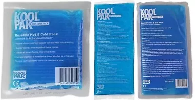 Koolpak Reusable Hot/Cold Sports Ice Gel Pack First Aid Sprains Pain Relief S-XL • £2.75