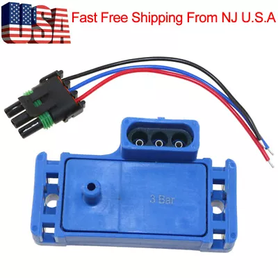 Map Sensor 3 Bar For Chevrolet Impala Lumina Malibu Tahoe Venture Van With Plug • $19.35