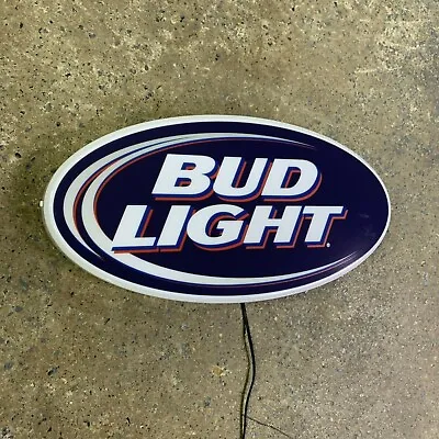 BUD Light Up LED Bar Sign Logo Pub Beer Lager Man Cave Garage Home Decor • $171.07