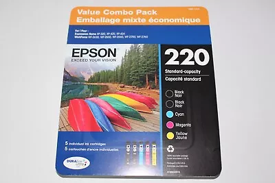 Genuine Epson 220 Ink Cartridge-Combo-2x Black /C/M/Y - New-5PK T2201-5-SVH • $29