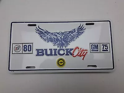 *NEW* BUICK CITY 80 GM 75th ANNIVERSARY LICENSE PLATE UAW 599 FLINT MI MICHIGAN • $12