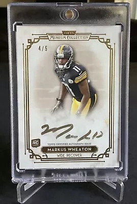 2013 Topps Museum Collection - Markus Wheaton Signature Series GOLD Ink Auto 4/5 • $13.99