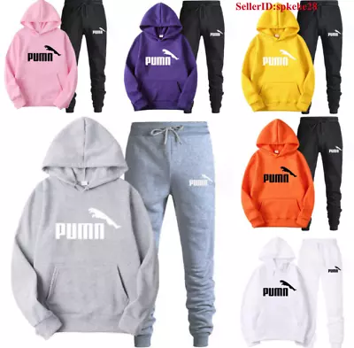 Men's Jogging Suit Sweatshirt Hoodies Sweatpants Sport Tracksuit Set Sportswear- • £10.07