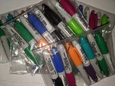 Lot Of 8 Sharpie Mini Permanent Marker Keychain Clips Fine Point Assorted Colors • $19.89