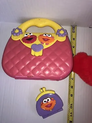Sesame Street Zoe And 92’ Elmo Doll Toy Purse Lot 1999 Tyco Preschool Inc • $18.81