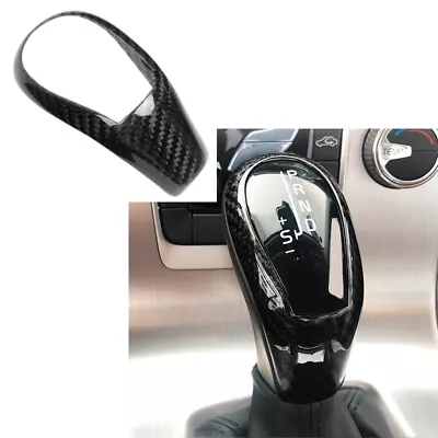 Real CARBON FIBER Gear SHIFT KNOB TRIM COVER For Volvo S60 V60 XC60 2013-2017 • $27.59