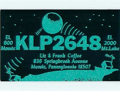 Comic - QSL CB HAM RADIO CARD Moosic Pennsylvania PA : : Make An Offer T9157 • $2