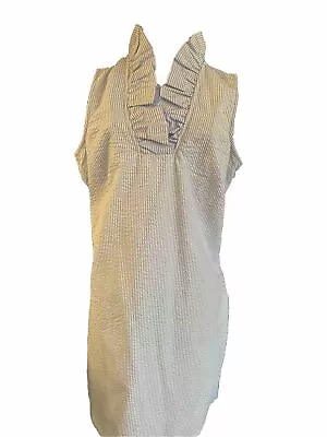 NWT! Mud Pie Preppy Blue White Striped Seersucker Dress Size Small- Easter Dress • $9.99