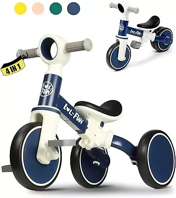 LOL-FUN Toddler Balance Bike For 1 2 Years Old 4 In 1 Baby Bicycle For 1 To 4 • £44.99