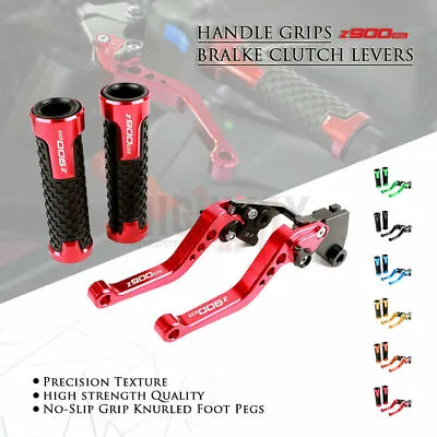 For KAWASAKI Z900RS 18-19 Adjustable Short Brake Clutch Levers CNC Handle Grips • £30.14