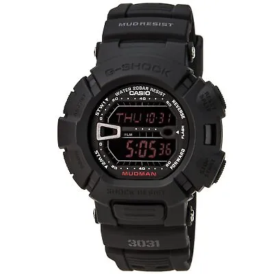Casio Men's Watch G-Shock Mud Resistant Digital Black Dial Resin Strap G9000MS-1 • $77.99