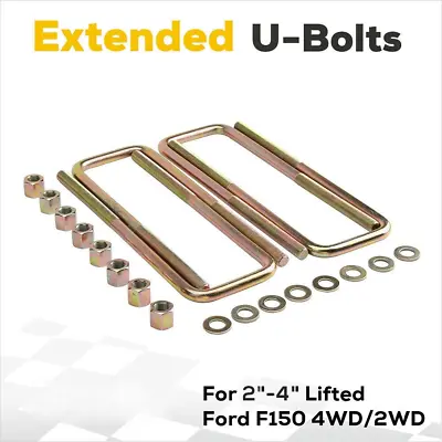 Square U-Bolts For 3  Wide Leaf Spring 11.4  Long 9/16  For 2004-2020 Ford F150 • $32.99