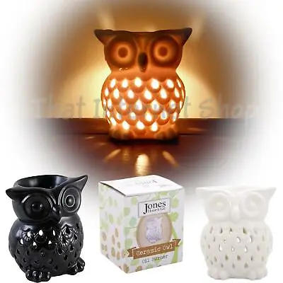 £7.45 • Buy Owl Ceramic Wax Melt Oil Burner Home Fragrance Decor Tealight Holder