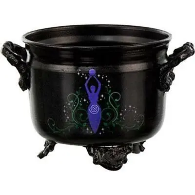 Metal Steel Goddess Cauldron Offering Bowl Or Incense Burner! • $14.95