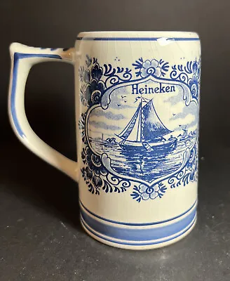 Vintage Delft Heineken Beer Mug Hand Painted From Holland • $9.95