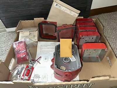 Lot Of Vintage Fire Alarm Equipment Mixed Lot Sold As Is Repair • $125